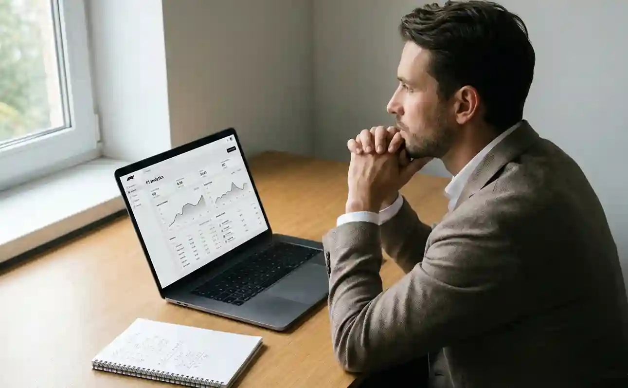 Gefocuste persoon neemt weloverwogen beslissing