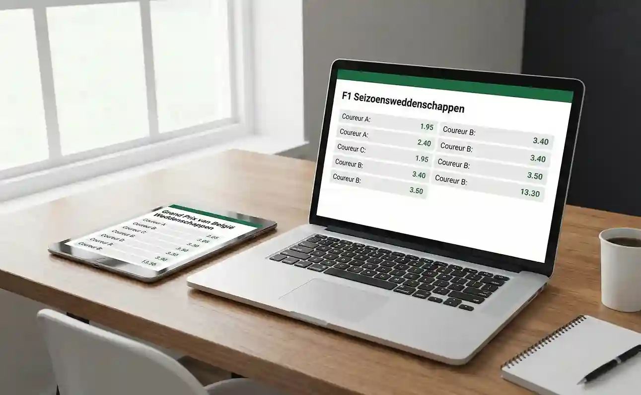 Meerdere apparaten voor simultaan odds vergelijken