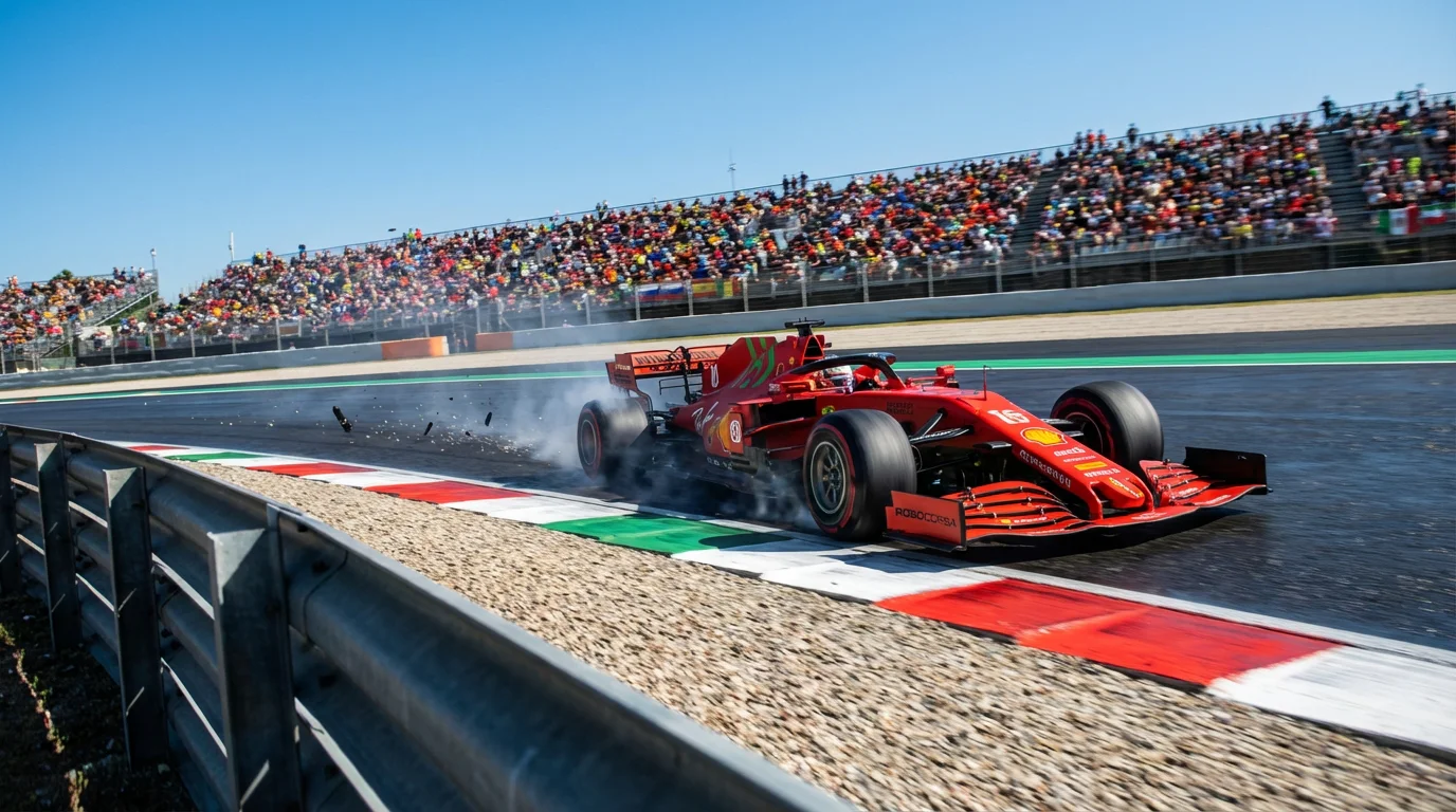 Formule 1-auto op het circuit tijdens een Grand Prix-race