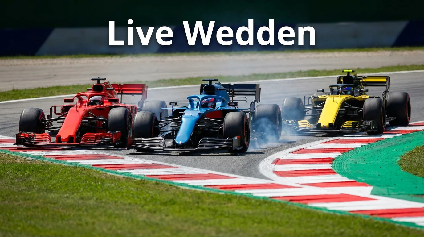 Meerdere Formule 1-auto's in gevecht tijdens een spannend racemoment